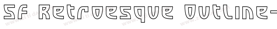 SF Retroesque Outline字体转换